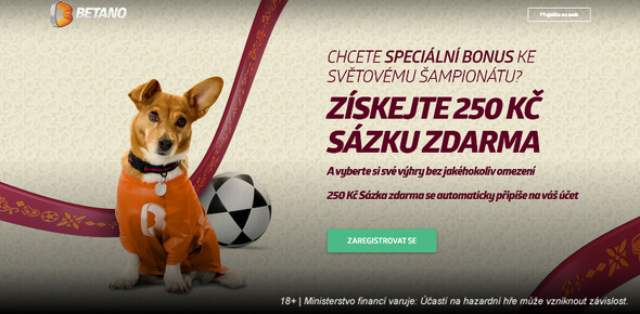 Speciální bonus u Betana s názvem Sázka zdarma
