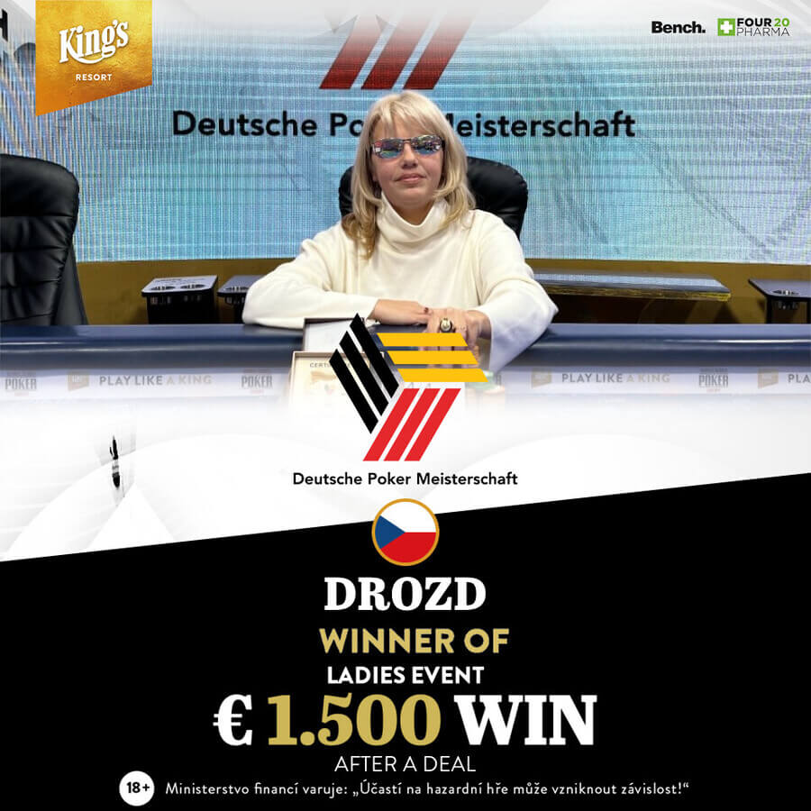 Češka Drozd vyhrála po dealu Ladies Event na Německém mistrovství v King's