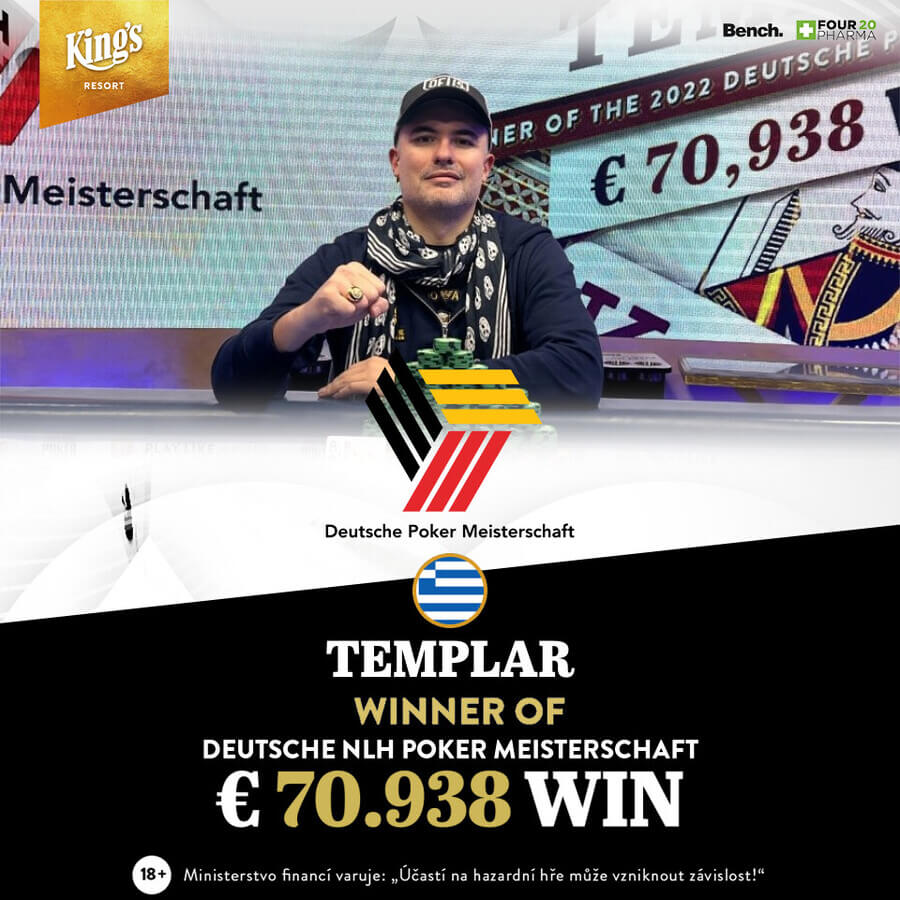Řecký hráč Templar vítězem DPM Main Eventu
