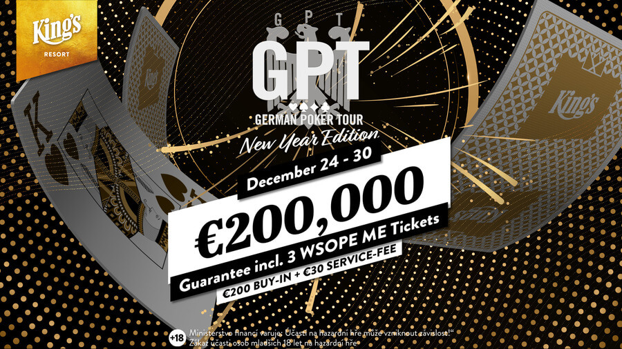 German Poker Tour New Year Edition tento týden v King's