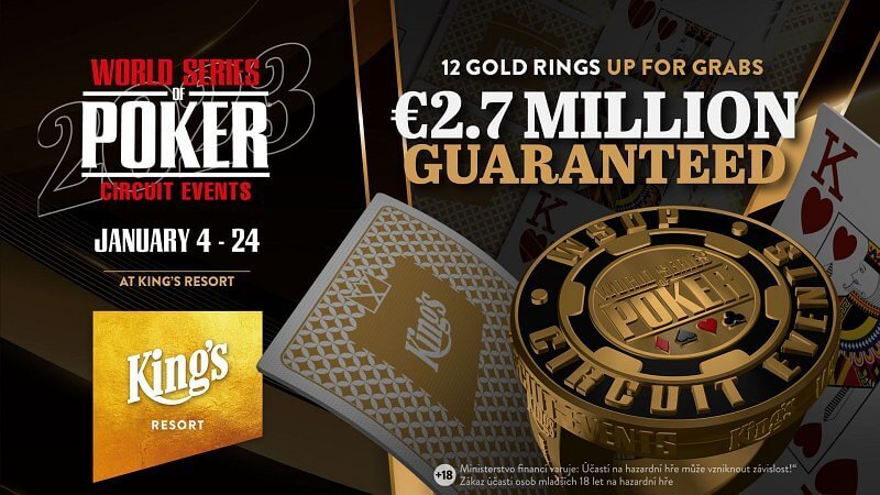 V termínu od 4. do 24. ledna se v King's Resortu koná WSOPC o 12 zlatých prstenů a €2.700.000