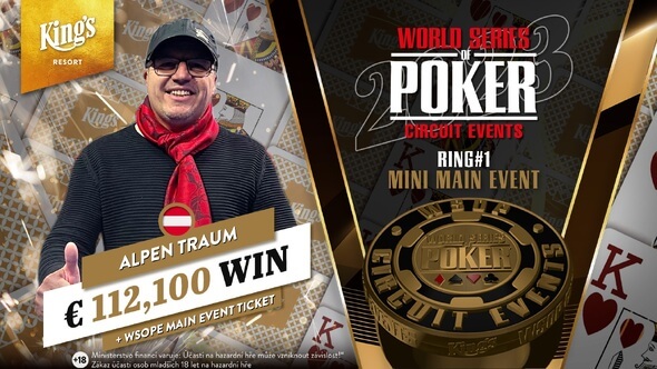 Alpen Traum z Rakouska si odnáší prsten WSOPC