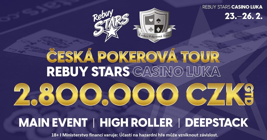 ČPT od února opět naživo v pražském Rebuy Stars Casinu