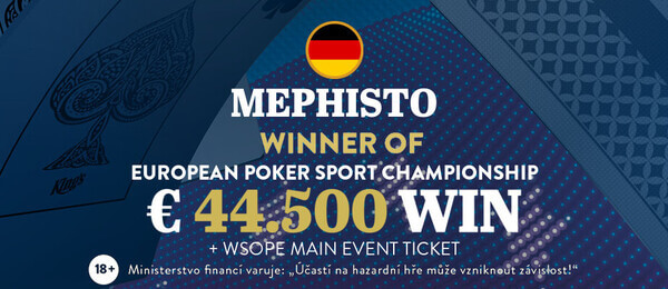 Mephisto si odváží titul EPSC šampiona a 44 900 eur. Nejlepší z Čechů Tomáš Král