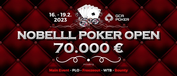 Nobelll Poker Open nabídne tento týden v GCA spoustu pokerové zábavy