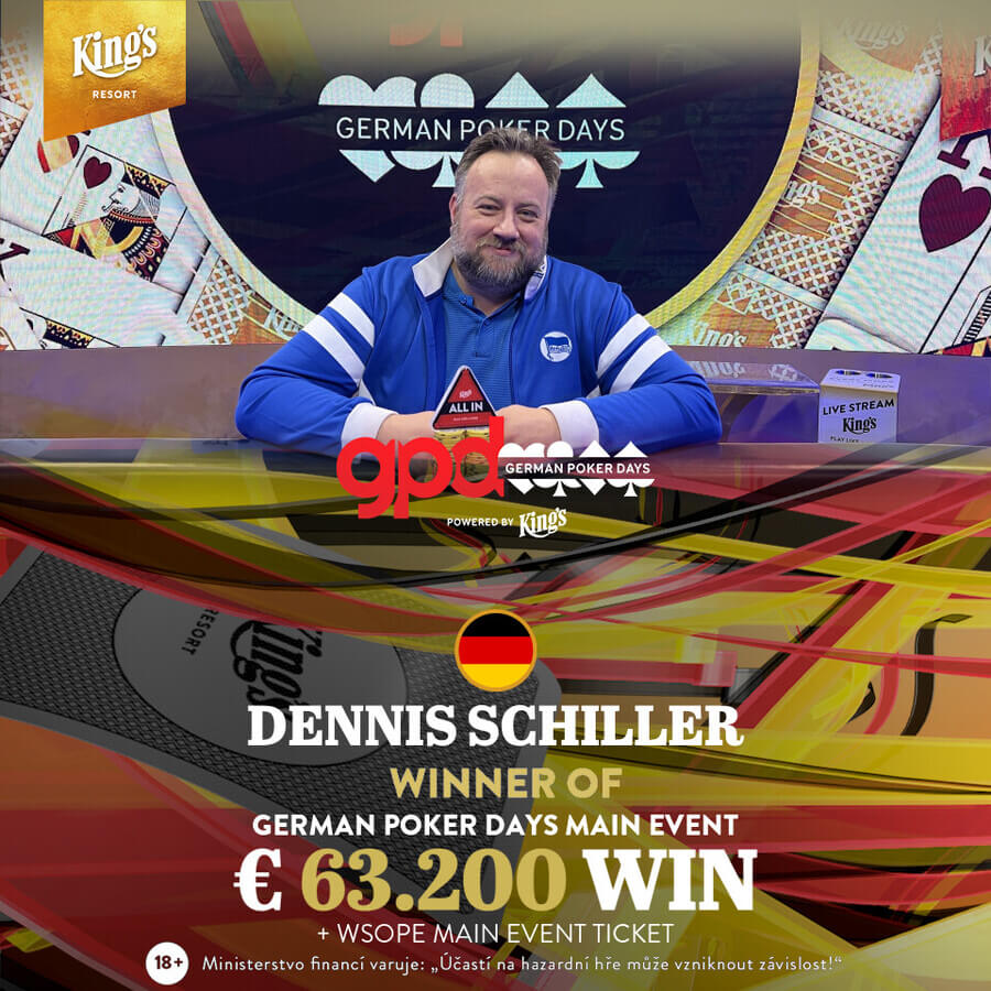 Vítězná radost Dennise Schillera z Německa. Stal se GPD šampionem!