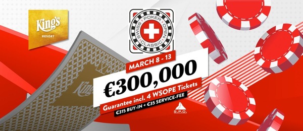 Swiss Poker Open s garancí 300 tisíc eur opět v King's Resortu