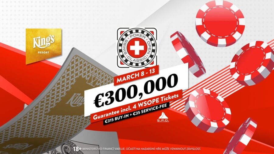 Swiss Poker Open s garancí 300 tisíc eur opět v King's Resortu