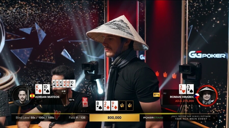 Roman Hrabec nadále úřaduje v sérii Triton Poker Vietnam!