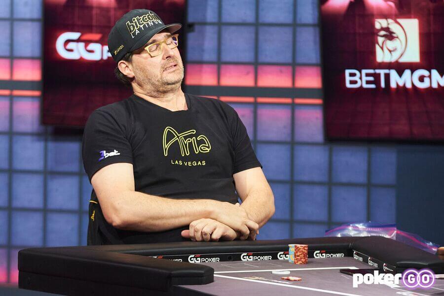 Phil Hellmuth při High Stakes Duel III na PokerGO.com