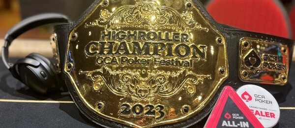 První mistrovský pás z GCA Poker Festivalu si odnáší vítěz High Rolleru Němec Colt