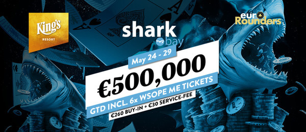 V Rozvadově tento týden žraločí turnajové menu. Sharkbay Main Event garantuje €500.000
