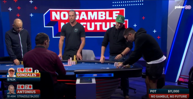 Antonius, Yong a Gonzales v No Gamble, No Future na PokerGo.com