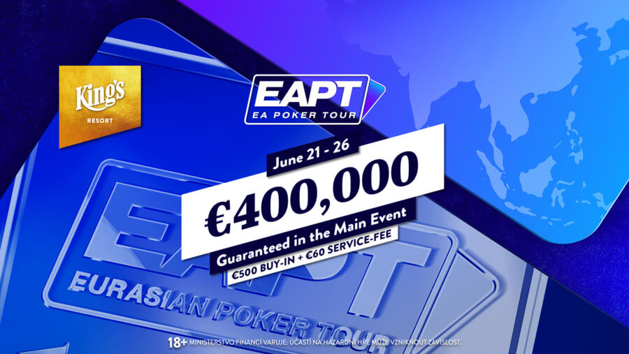 EA Poker Tour Rozvadov s Main Eventem o 400 tisíc eur tento týden v King's