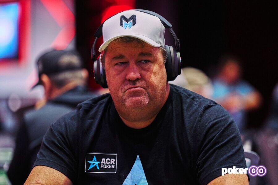 Chris Moneymaker při WSOP 2023 na PokerGO.com