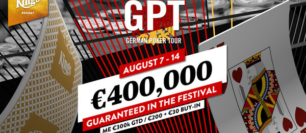 German Poker Tour s celkovou garancí 400 tisíc eur tento týden v King's