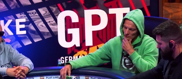 Viktor Hübner na finálovém stole GPT Main Eventu v casinu King's