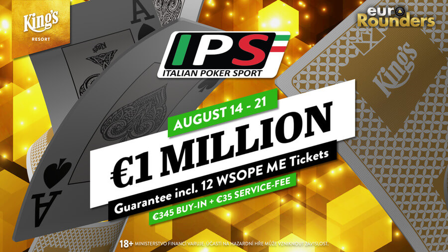 Italian Poker Sport s garancí 1 milion eur v IPS Main Eventu tento týden v King's