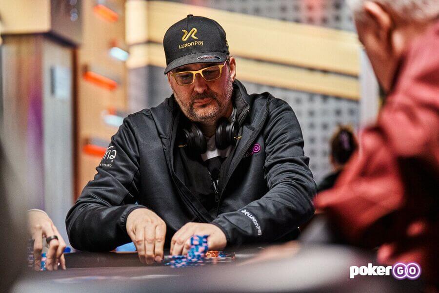 Phil Hellmuth při US Poker Open na PokerGO.com