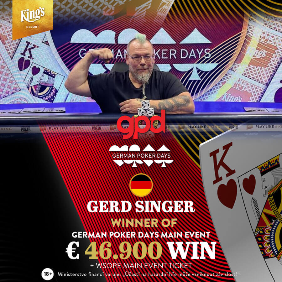 King’s Resort - vítěz German Poker Days Main Event