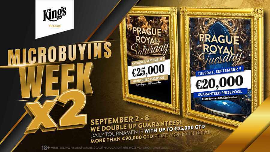 V King's Prague tento týden Microbuyins Week s dvojnásobnými garancemi a novinkou