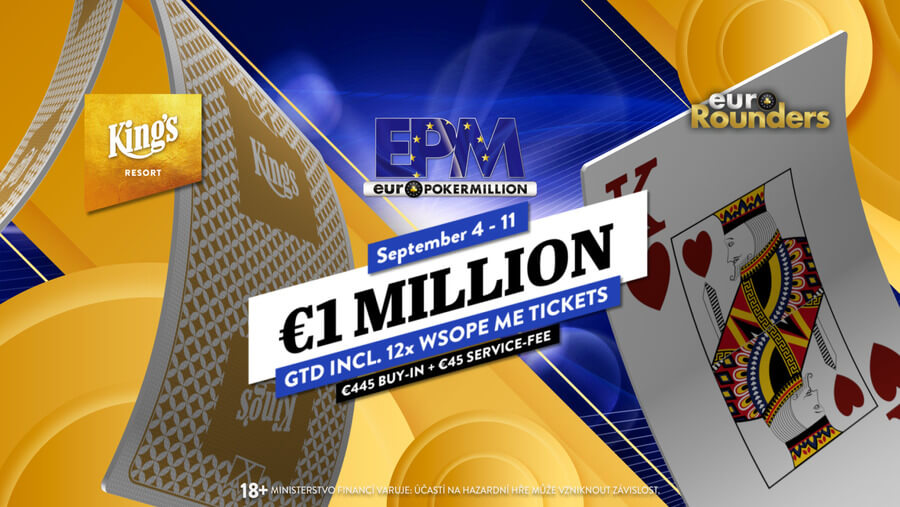 Zářijový program casina King's rozjede festival Euro Poker Million