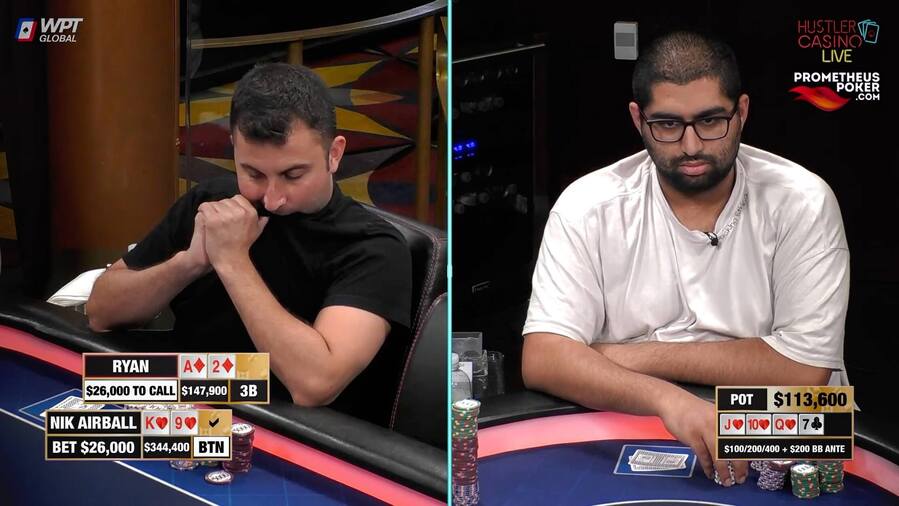 Nik Airball zaznamenal vítězný večer v Hustler Casino Live i díky bluffu Feldmana