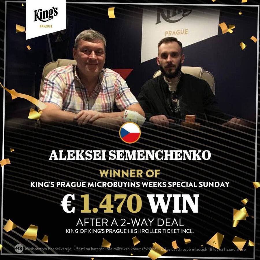 MicroBuyins Weeks Special Sunday vyhrálo duo Aleksei Semenchenko a Michael Greško