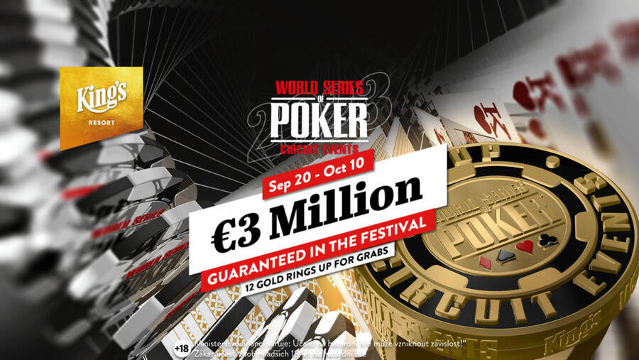V druhém letošním rozvadovském WSOP Circuit se hraje o 12 zlatých prstenů a celkovou garanci €3.000.000