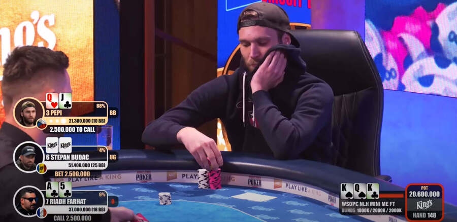 WSOPC Mini Main Event - PEPI na finálovém stole