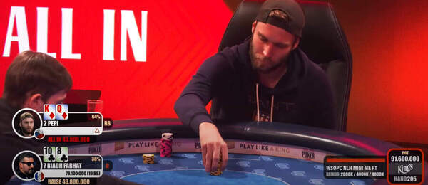 WSOPC Mini Main Event - PEPIHO poslední handa v turnaji