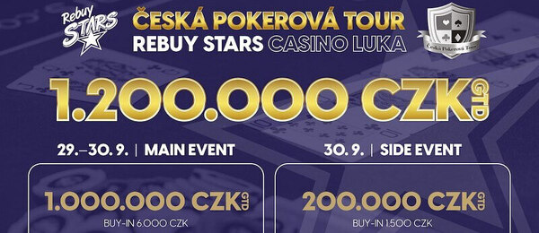 Česká Pokerová Tour v září o 1 200 000 Kč 