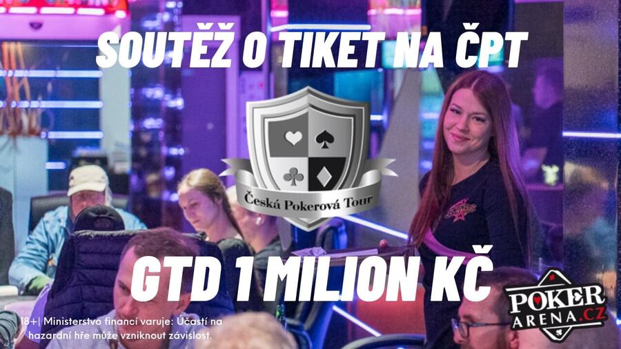 Je tu opět soutěž o tiket do říjnového ČPT Main Eventu v hodnotě 3.500 Kč