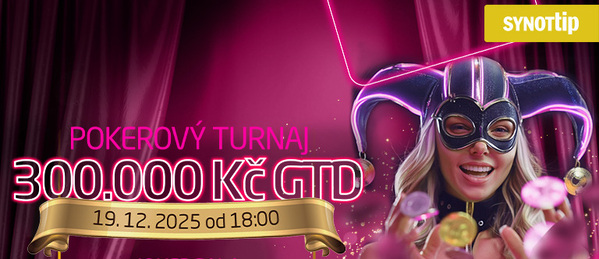 Pokerový turnaj s garancí 300.000 Kč se v Casino 40 odehraje v pátek 19. prosince