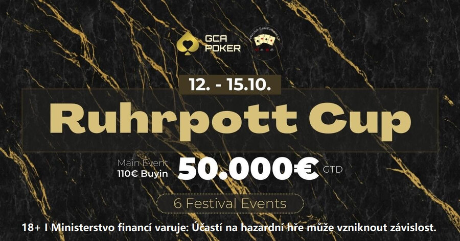 Ruhrpott Cup s garancí €50.000 vrcholem týdne v Grand Casinu Aš