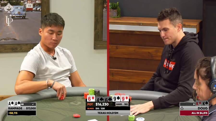 V duelu Doug Polk vs. Rampage došlo na pořádný cooler KK do AA