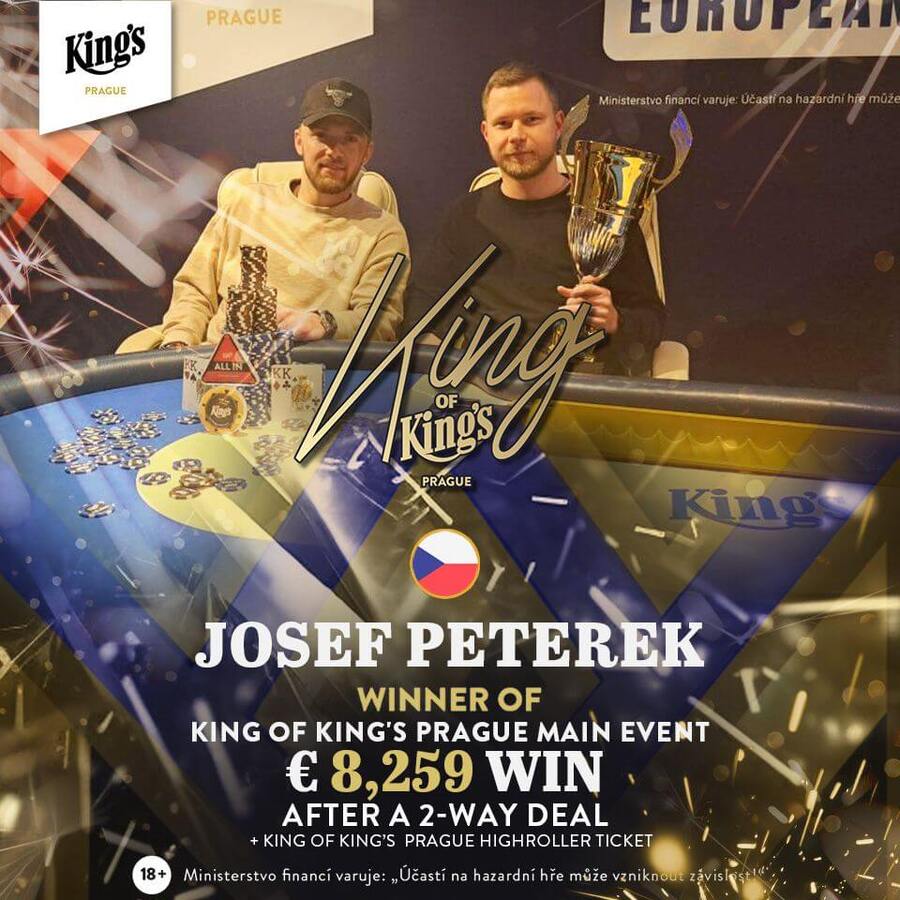 Josef Peterek vyhrál v King of King’s Prague €8.259