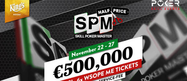 Od středy si v King’s zahrajete novinku Skill Poker Master s garancí €500K