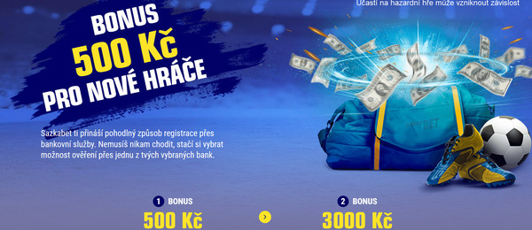 Skvělý vstupní bonus u Sazkabet