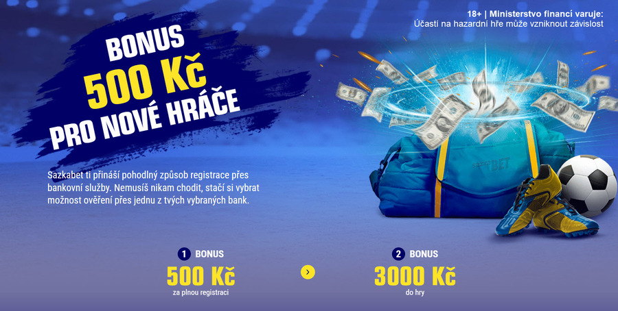 Skvělý vstupní bonus u&nbsp;Sazkabet