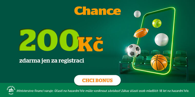 Chance nabízí vstupní bonus 200 Kč