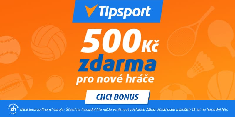Tipsport nabízí novým hráčům štědrý bonus