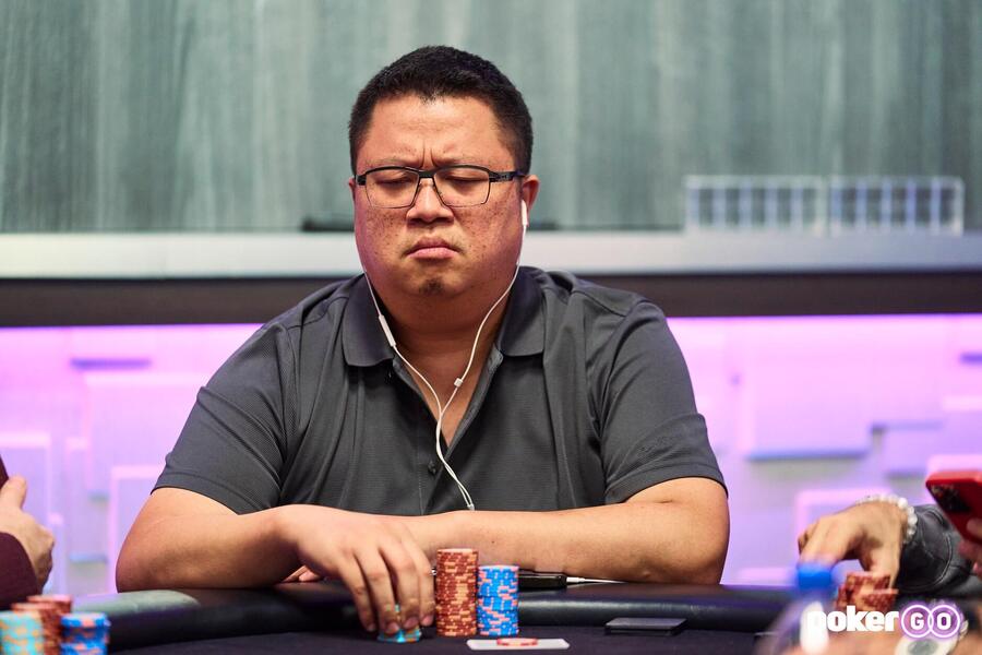 Bin Weng během Poker Masters 2023 na PokerGO.com