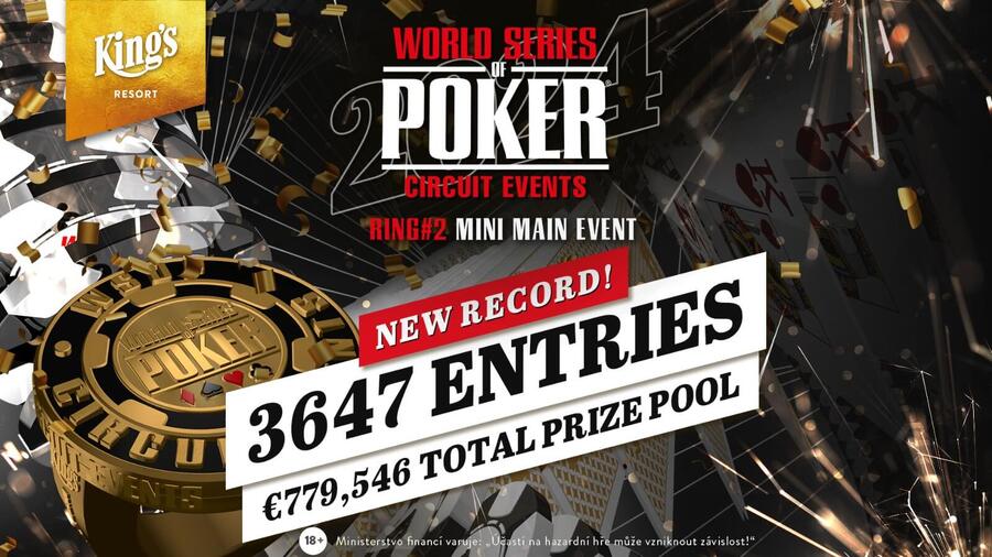 Historicky největší WSOPC Mini Main Event v King’s Rozvadov dnes pozná vítěze!