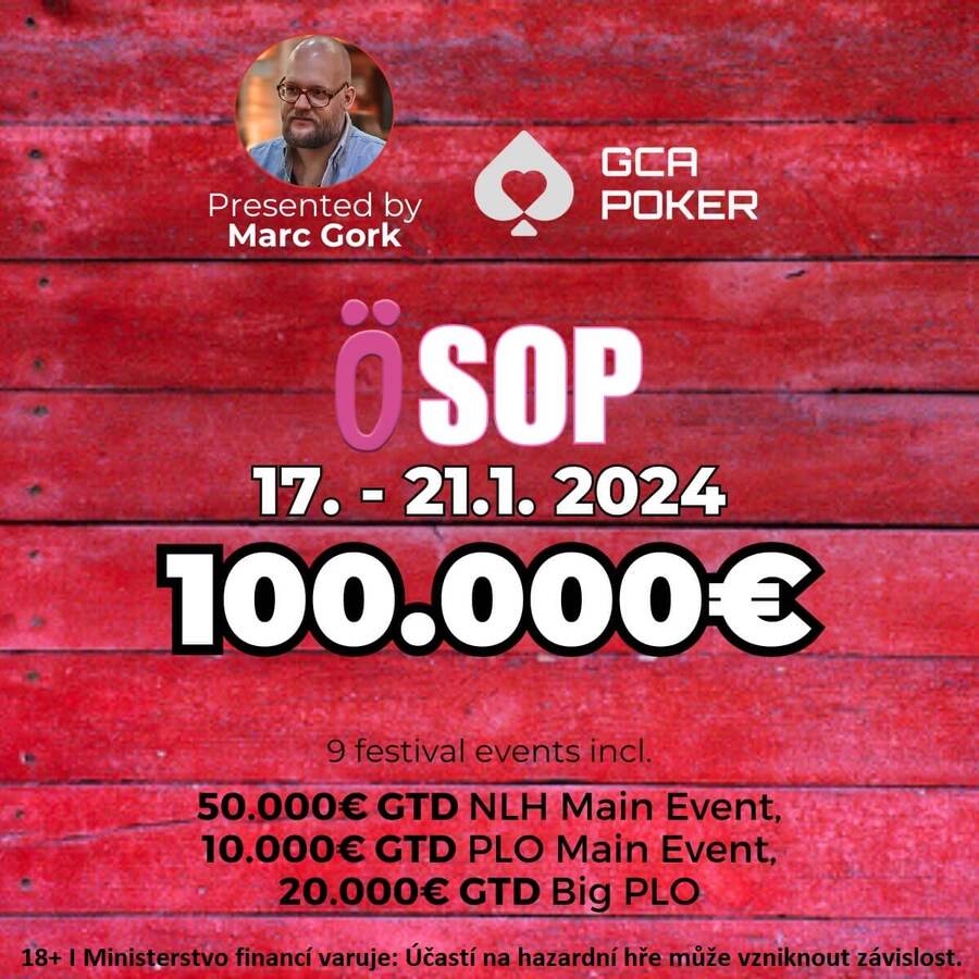 Festival ÖSOP v Grand Casinu Aš garantuje od středy do neděle 100 tisíc eur napříč 9 eventy