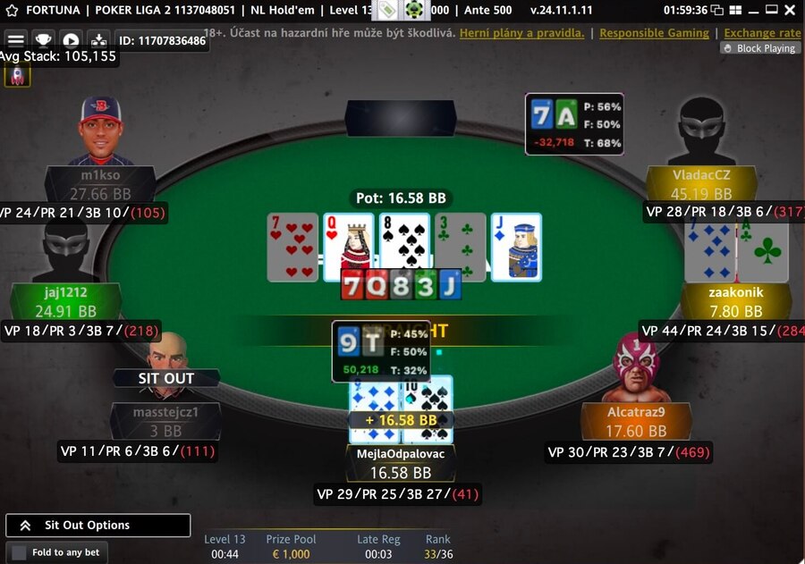 Pokerový software lze použít i&nbsp;na herně Fortuna Poker
