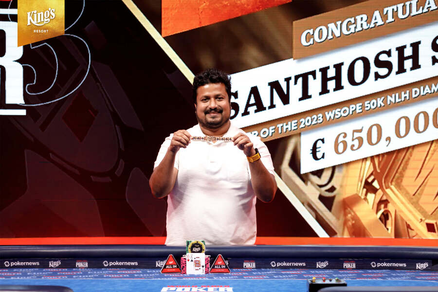 Santosh Suvarna na WSOPE v King’s Resortu