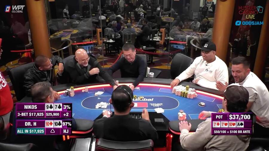 Handa Nikos vs. Dr. H bavila při středečním streamu TV show Hustler Casino Live