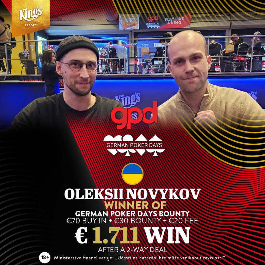 Vítězové German Poker Days Bounty