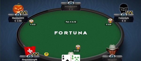 Fortuna Poker – cash game stůl